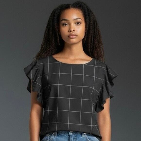 Albion Tops - Albion Fit Flutter Sleeve Top - Size Medium